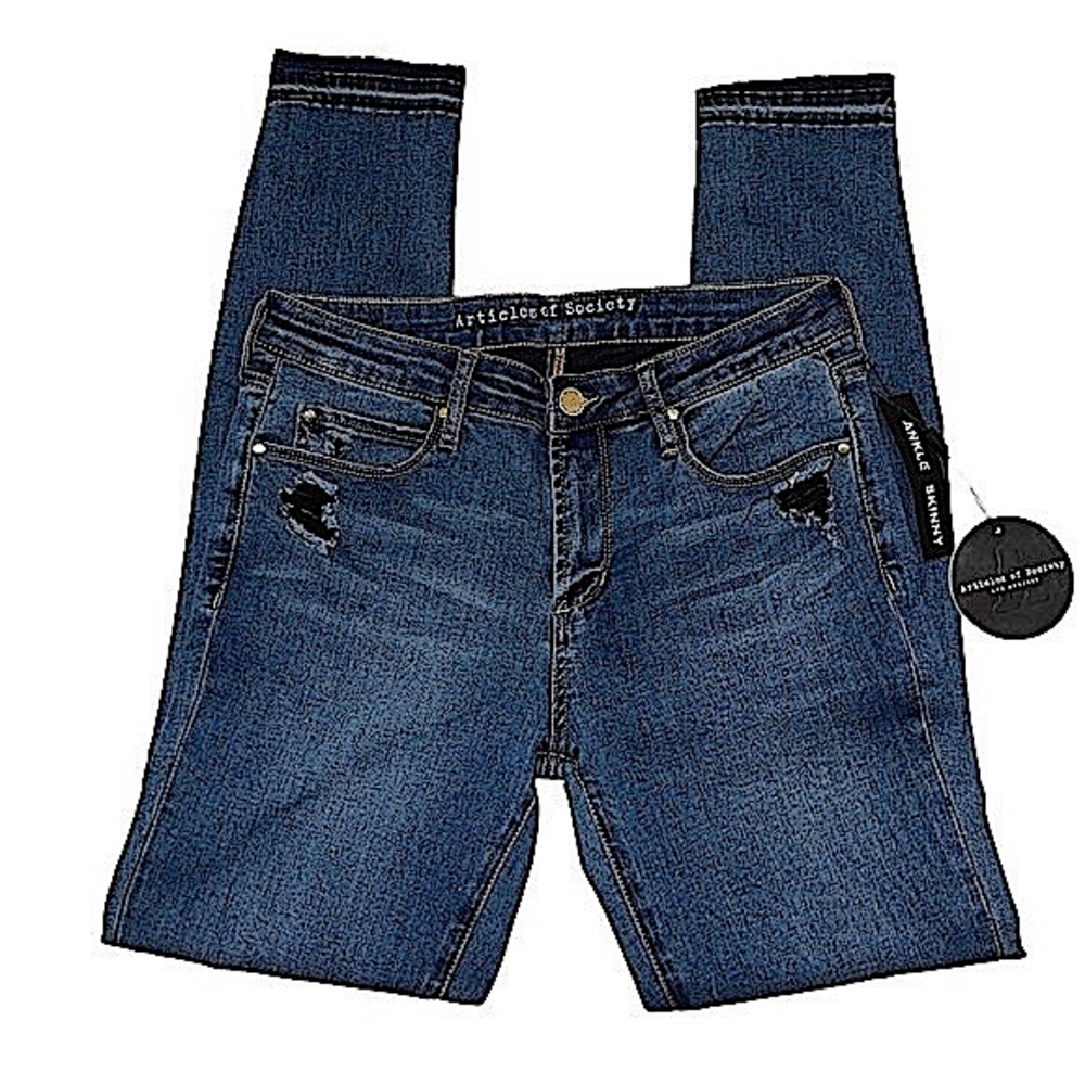Articles Of Society NWT Distressed Ankle Skinny Jeans